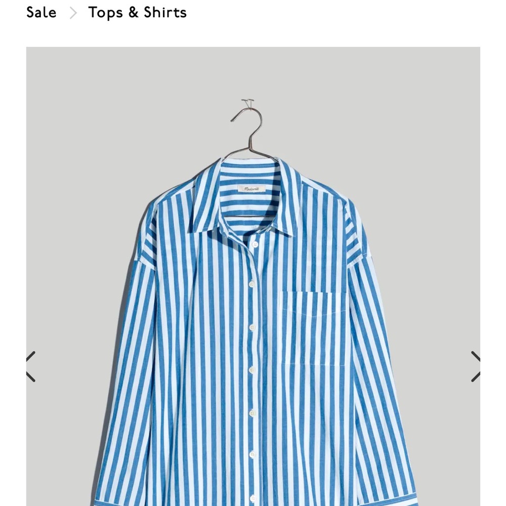 Madewell oversized poplin button down